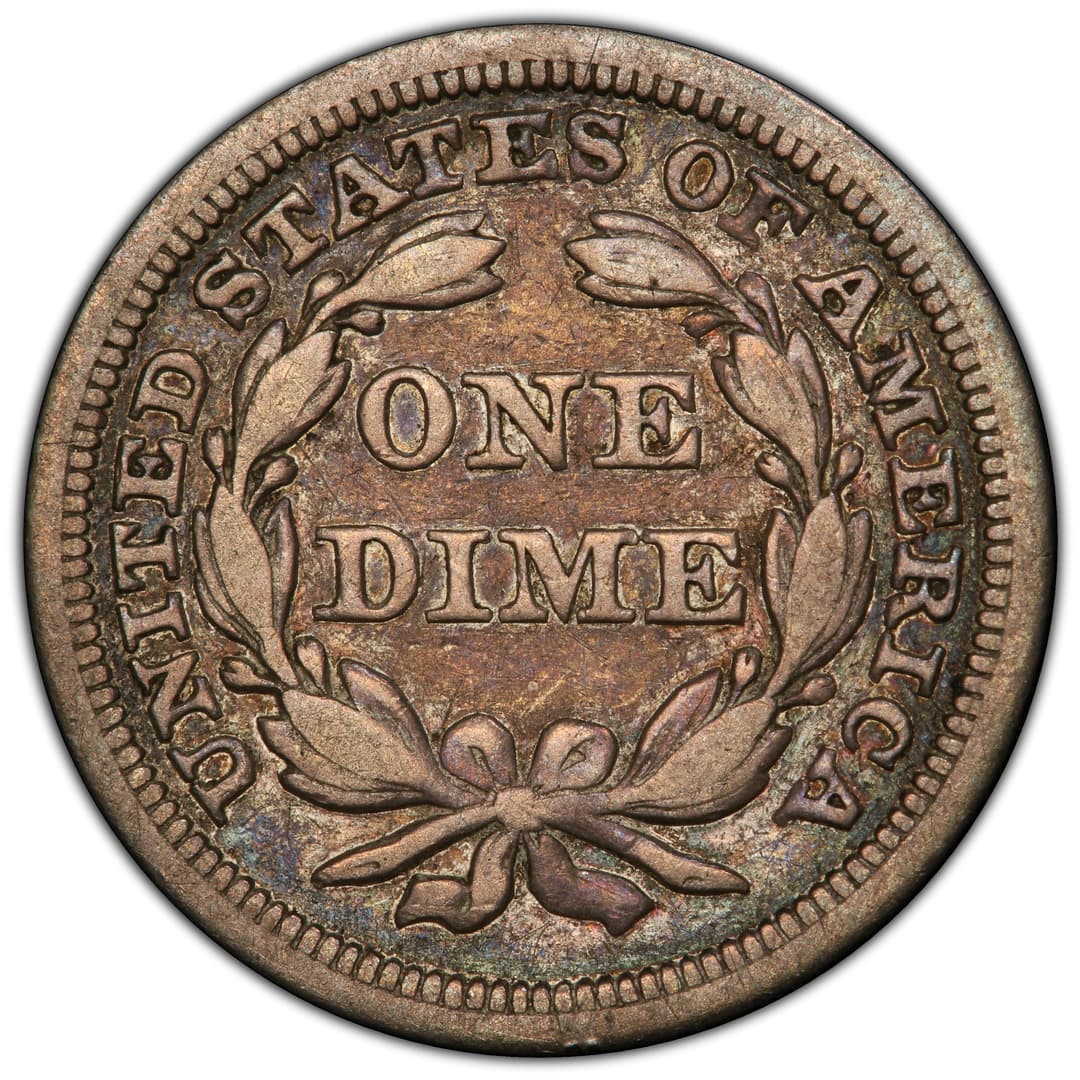 Seated Liberty Dime Reverse